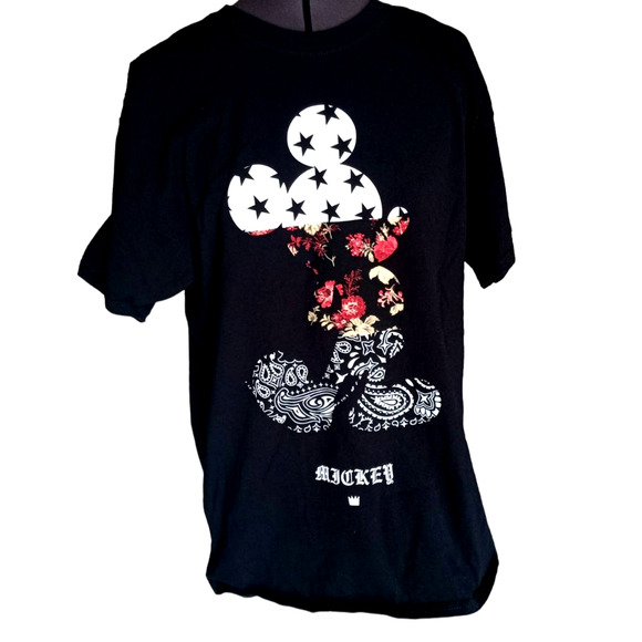 Disney Other - Disney Collection by Neff Mickey Mouse black short sleeve tee shirt, L